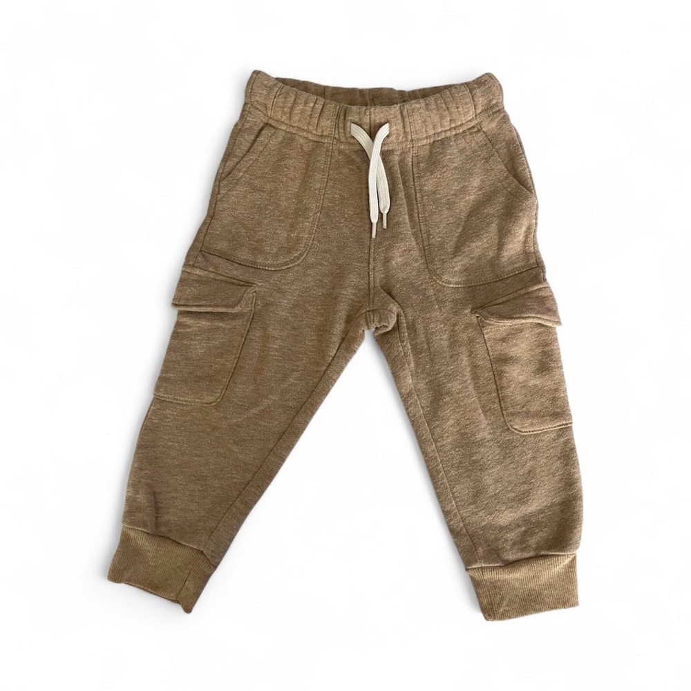 Old Navy Kids Cozy Brown Cargo Joggers